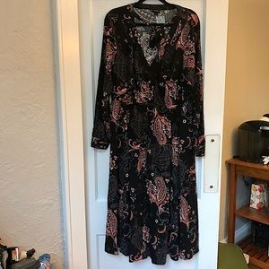 Torrid Long Sleeve Maxi Dress NWT